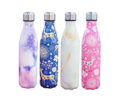 BOTELLA 750ML ACERO ESTAMPADO REF TA-045