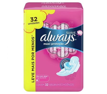 TOALLA HIGIENICA ALWAYS MAXI SUAVE T1 CON ALAS