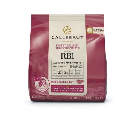 CHOCOLATE CALLEBAUT RUBY 400 GR