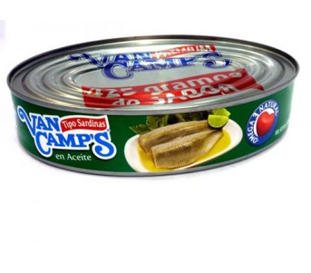 SARDINA VAN CAMP'S EN ACEITE LATA 425 GR