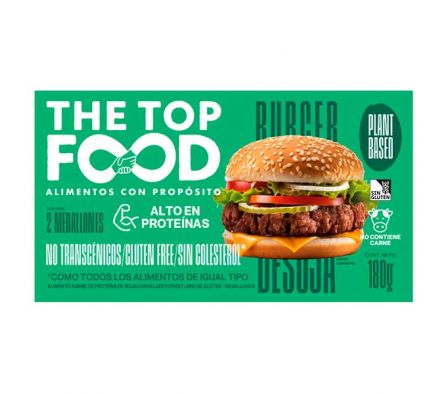 HAMBURGUESA THE TOP FOOD CARNE DE SOJA 2UN 180GR