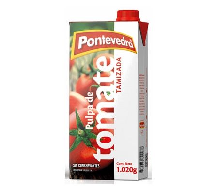 PULPA DE TOMATE TAMIZADA PONTEVEDRA 1,02 KG.