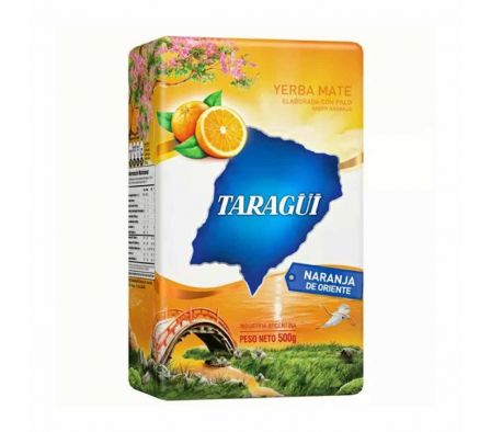 YERBA MATE TARAGUI SABORES DE MUNDO NARANJA 500GR