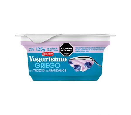YOGUR YOGURISIMO ESTILO GRIEGO ARANDANOS 125GR