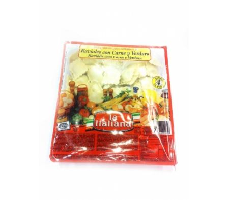 LA ITALIANA RAVIOLES CARNE 500 GRS.
