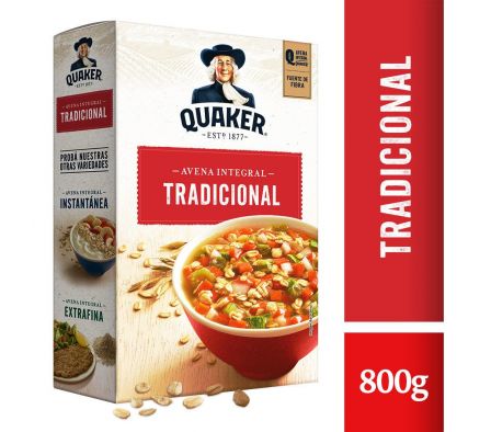 AVENA QUAKER TRAD. FORT. CAFEZN 800GR