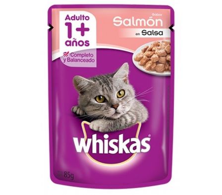 ALIM.P/GATO WHISKAS ADULTO SALMON 85 GRS