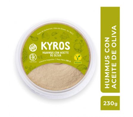 HUMMUS KYROS C/ACEITE DE OLIVA S/ TACC 230GR