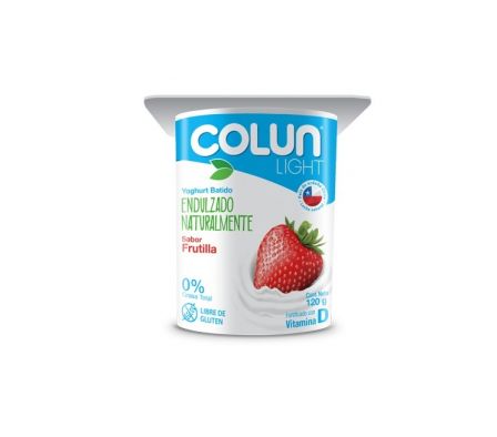 YOGHURT LIGHT COLUN  SAB/FRUTILLA 120 GR.