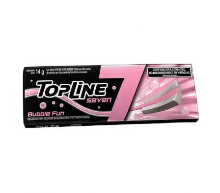 CHICLE TOPLINE SEVEN BUBBLE FUN 14GR