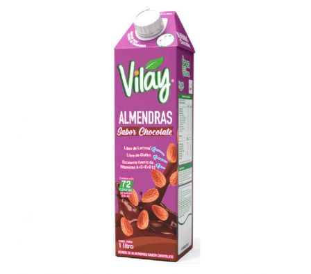 BEBIDA DE ALMENDRAS VILAY CHOCOLATE 1 LT
