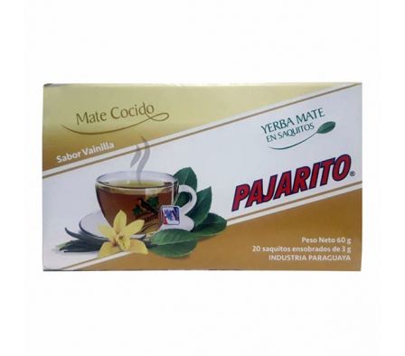 MATE COCIDO VAINILLA E/SAQ. 60 GR.PAJARITO 