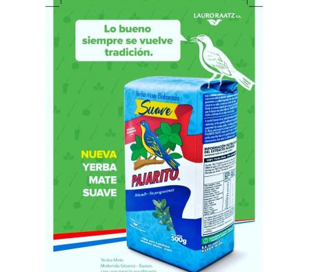 YERBA PAJARITO SUAVE 500GR