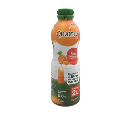 QUATTRO JUGO CONCENTRADO NARANJA 500 ML.