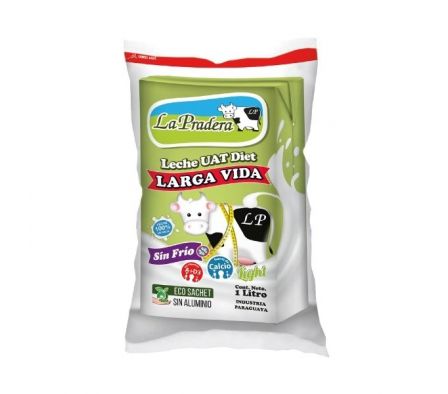 LECHE DESCREM .ULTRA  SACHET 1 LT LA PRADERA