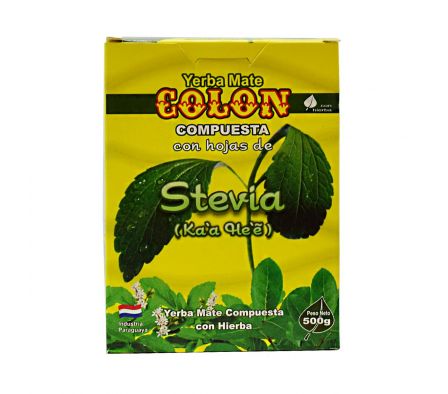 YERBA MATE COLON COMPUESTA C/STEVIA 500 GR