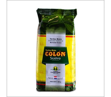 YERBA MATE COLON MOLIENDA GRUESA SUAVE 500 GR