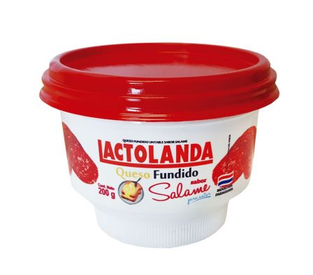 QUESO LACTOLANDA FUNDIDO SALAME POTE 200GR.