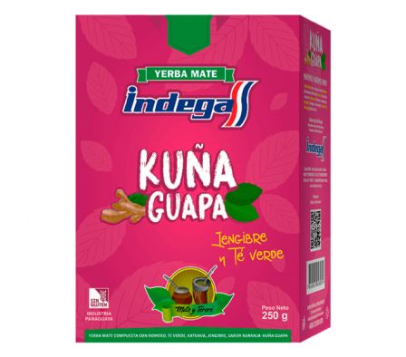 YERBA MATE INDEGA KUÑA GUAPA CAJA 250 GRS
