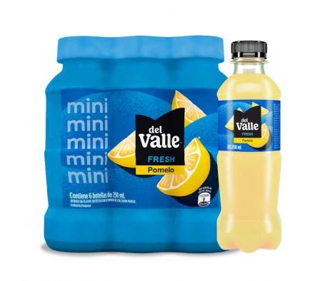 JUGO DEL VALLE POMELO FRESH MINI 250ML.PACK 6UN