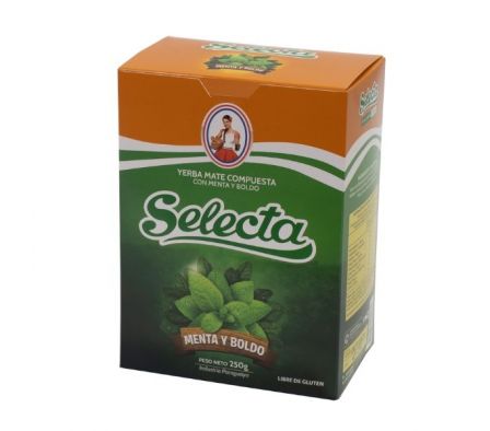 YERBA MATE SELECTA MENTA Y BOLDO 250 GR
