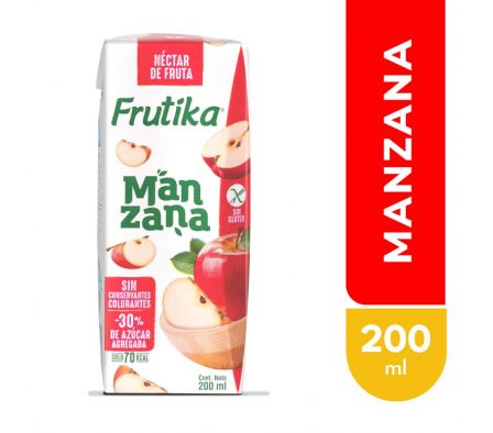 FRUTIKA JUGO NECTAR MANZANA 200 ML 