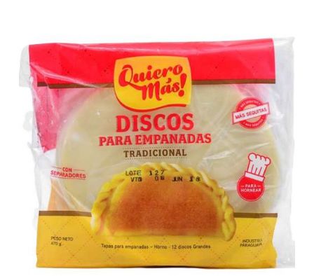 DISCO P/EMPANADA QUIERO MAS MEDIANO P/HORNO