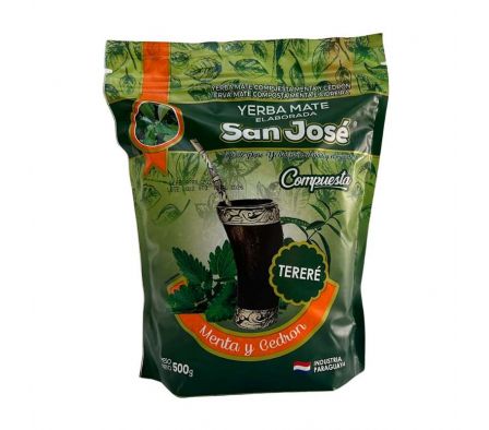 YERBA MATE SAN  JOSE MENTA Y CEDRON 500GR 