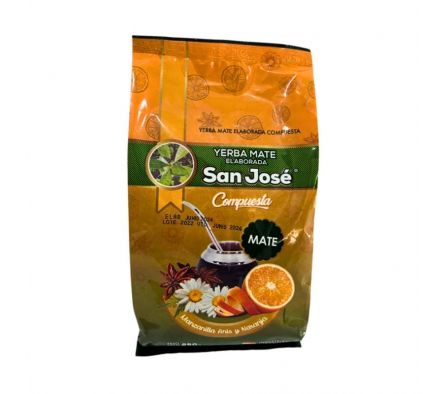 YERBA MATE SAN JOSE MANZANILLA,ANIS Y NARANJA 250G