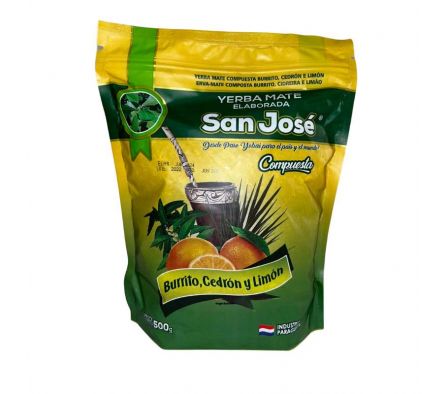 YERBA MATE SAN JOSE BURRITO,LIMON,CEDRON KA'I 500G