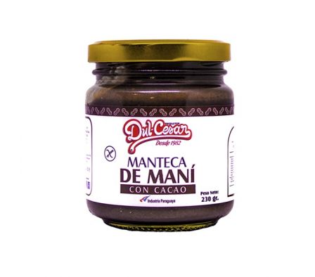 MANTECA DE MANI DULCESAR C/CACAO 230GR