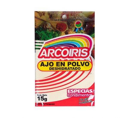 AJO EN POLVO 15 GR ARCO IRIS 
