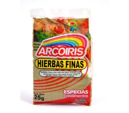 ARCO IRIS CONDIMENTO HIERBAS FINAS PAQ.25GR