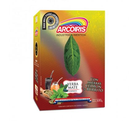YERBA MATE ARCOIRIS CEDRON BURRITO 500GR