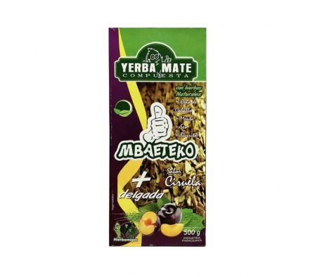 YERBA MBAETEKO DELGADA CIRUELA CAJA 500GR