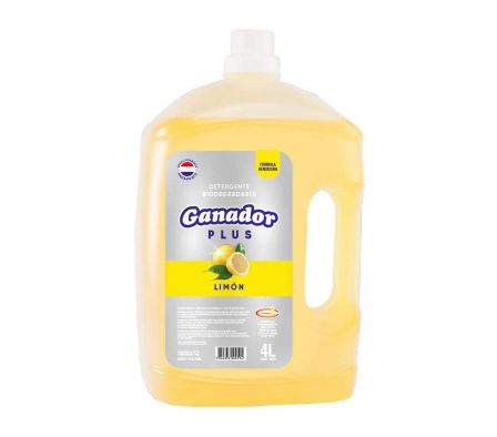 DETERGENTE GANADOR LIMON 4 LT