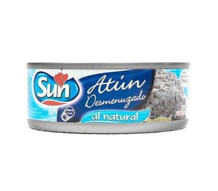ATUN DESMENUZADO SUN AL NATURAL 140 GR..
