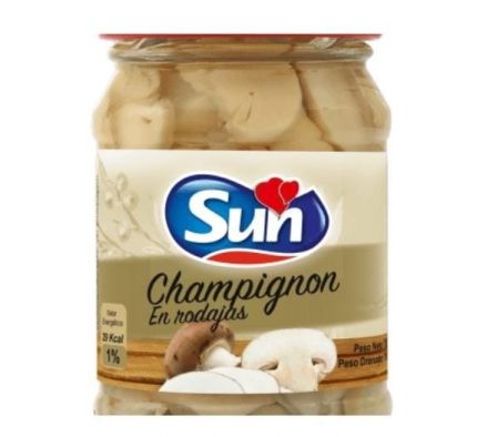 CHAMPIGÑON EN TROZOS SUN EN VIDRIO 110GR 