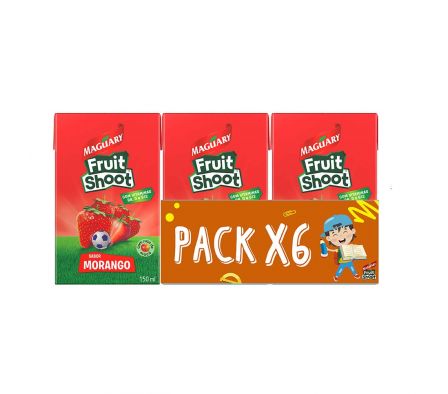 PACKX6 JUGO MAGUARY FRUIT SHOOT FRUTILLA 150ML