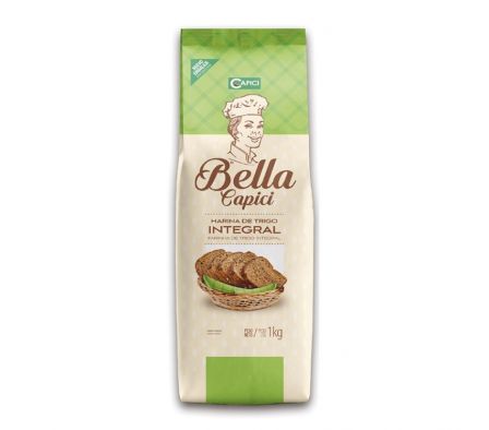 HARINA 0000 BELLA TRIGO INTEGRAL FDO 1 KG