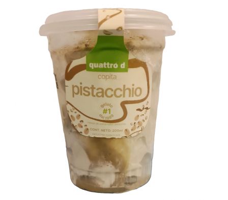 HELADO QUATTRO D MINI COPITA PISTACCHIO 200 ML