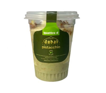 HELADO QUATTRO D PISTACCHIO DUBAI COPITA 175GR