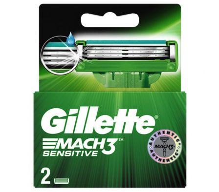RESPUESTO GILLETTE MACH 3*2 SENSITIVE.
