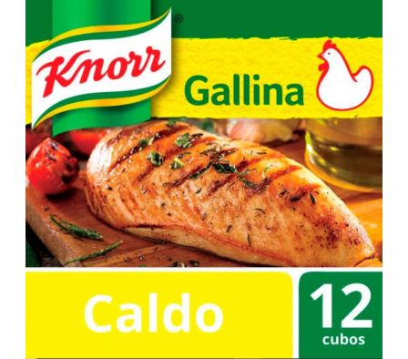 CALDO DE GALLINA KNORR 12CUBOS 114GR