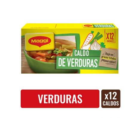 CALDO MAGGI VERDURAS 114GR 12CUB
