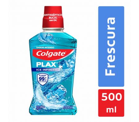ENJUAGUE BUCAL COLGATE PLAX ICE INFINTY 500 ML.