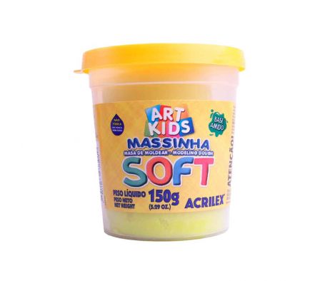 PLASTILINA  ACRILEX SOFT AMARILLO LIMON 150GR