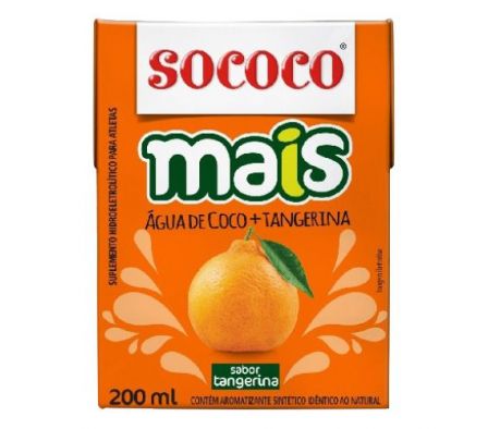AGUA DE COCO SOCOCO SABORIZADO MANDARINA