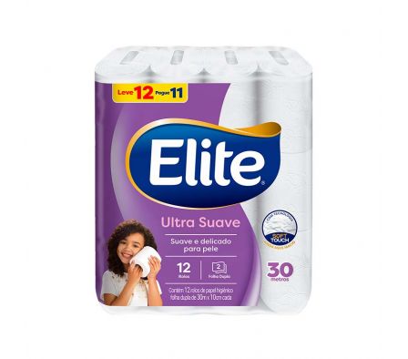 PAPEL HIGIENICO ELITE DOBLE HOJA 12x30MTS