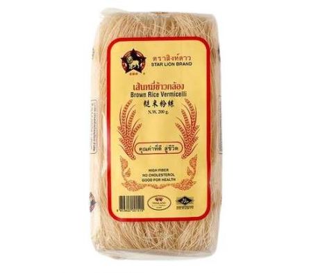 FIDEO DE ARROZ INTEGRAL SECO 200 GR